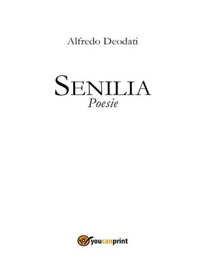 cover image of Senilia